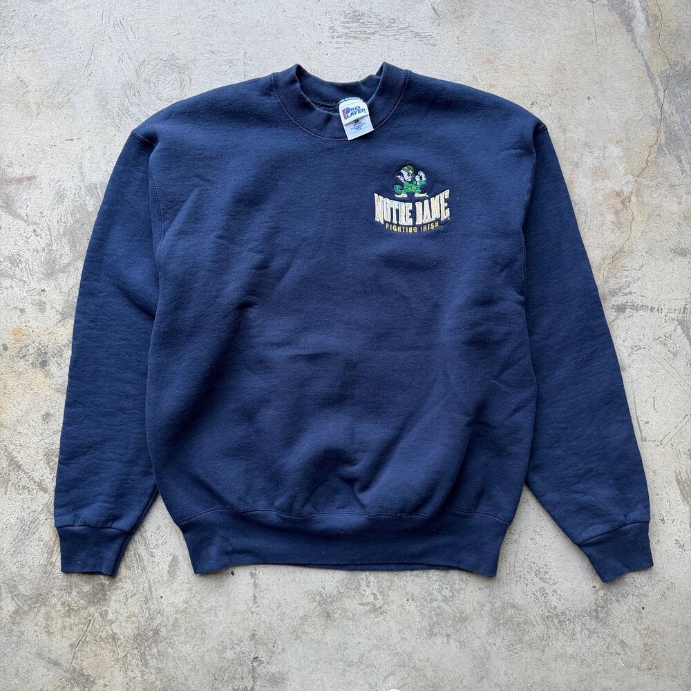 Vintage 90s Pro Player Notre Dame Fighting Irish Crewneck XL